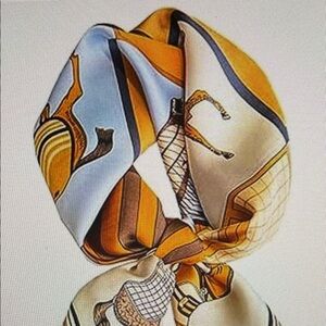 Elegant Multicolor Satin Scarf New